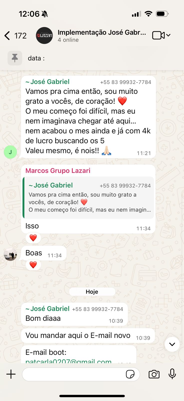 Depoimento de José Gabriel
