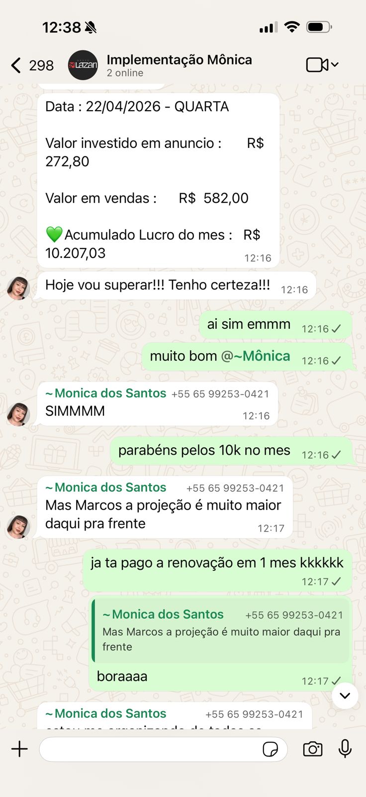 Depoimento de Mônica dos Santos